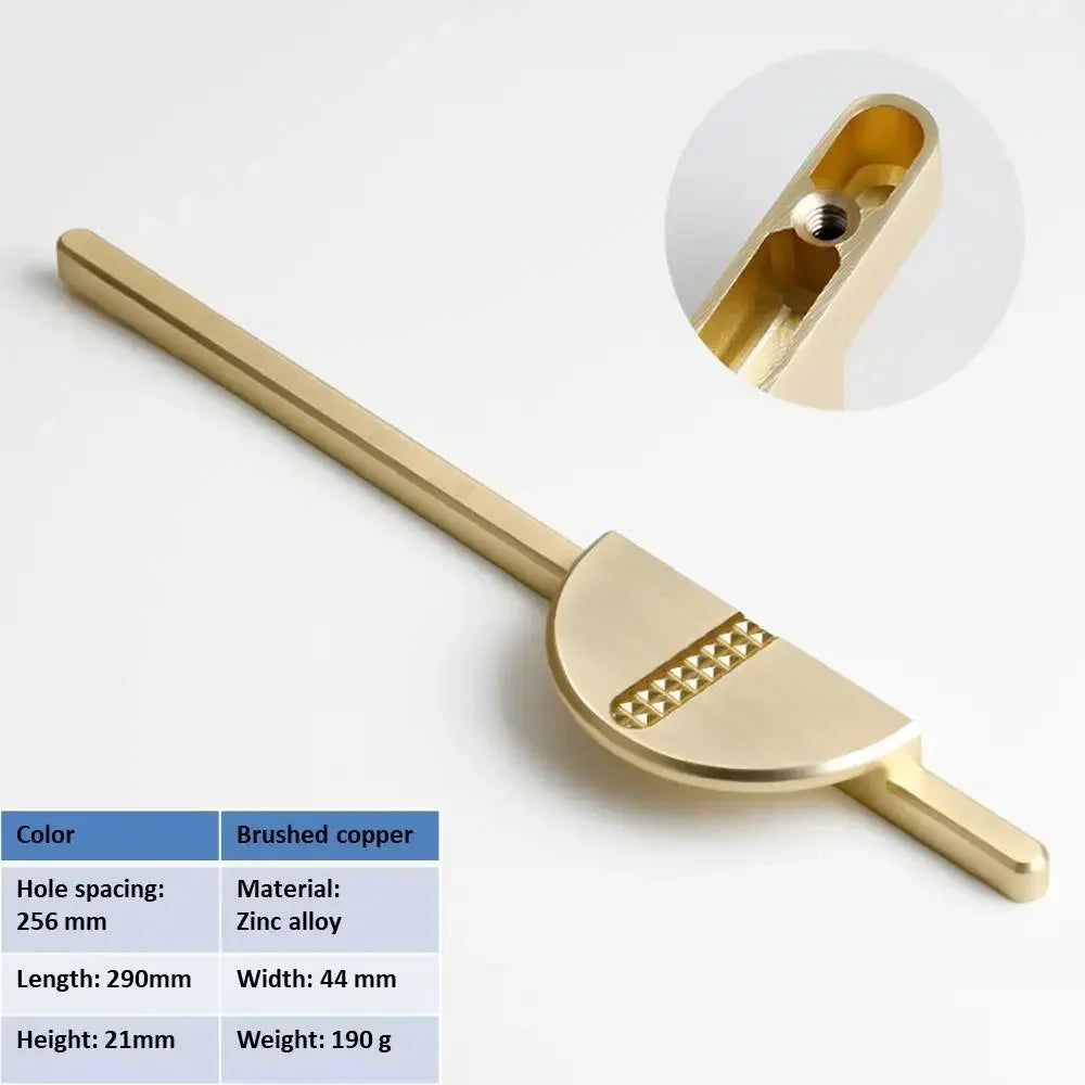 Semi-Circular Zinc Alloy Cabinet Pull – Gold, Black & Silver | Modern Handle