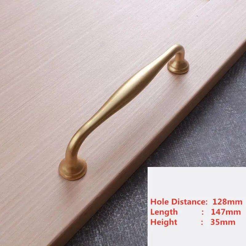 Golden Simplicity Cabinet Knob – Zinc Alloy Drawer Pull | Kitchen & Furniture Hardware