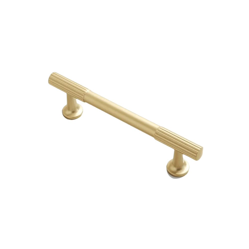 Nordic Brass Cabinet Handle – Gold Bar Pull & Minimalist Drawer Knob | Kitchen