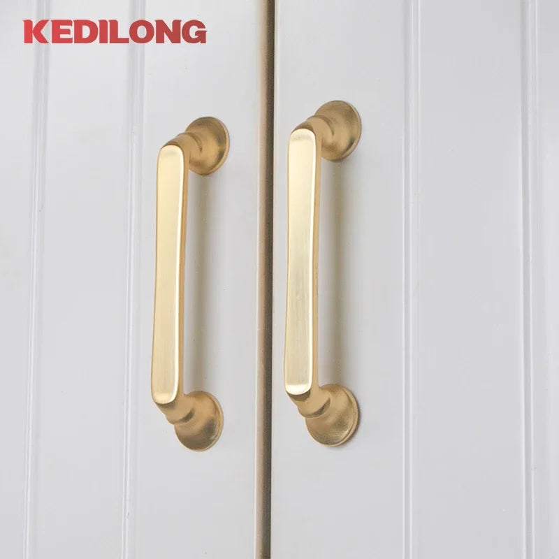 Modern Zinc Alloy Cabinet Handle – Gold Knob & Drawer Pull | European Light Luxury
