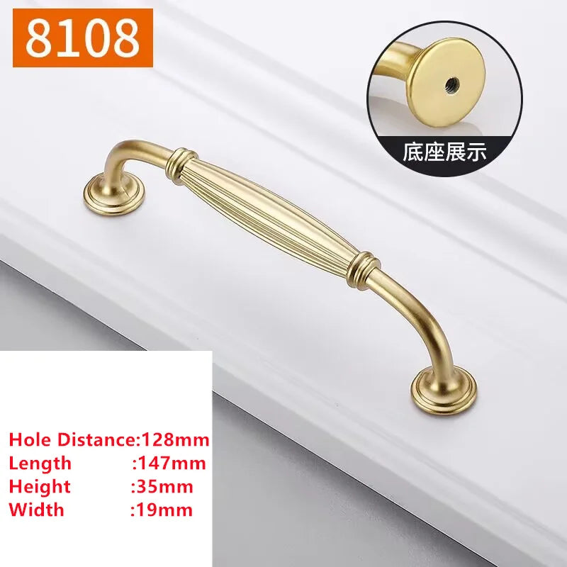 Pearl Gold Aluminium Cabinet Handle – Modern Bar Pull | Kitchen & Furniture