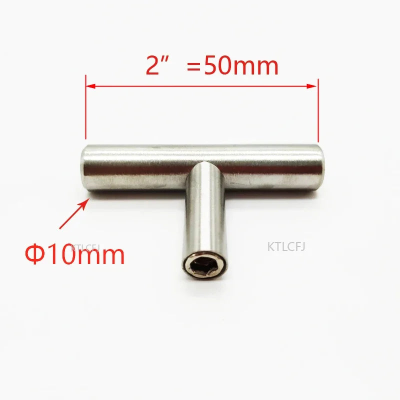 Cylindrical Metal Cabinet Handle – Silver, Black & Gold Modern Kitchen Pull