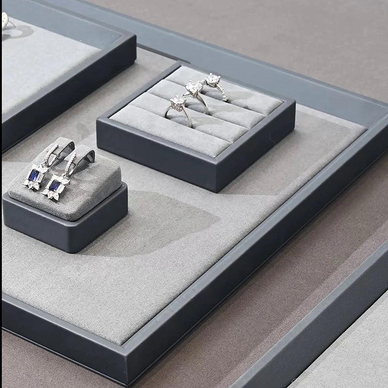 PU Leather Jewellery Display Tray – Necklace, Bracelet, Ring & Watch Organiser