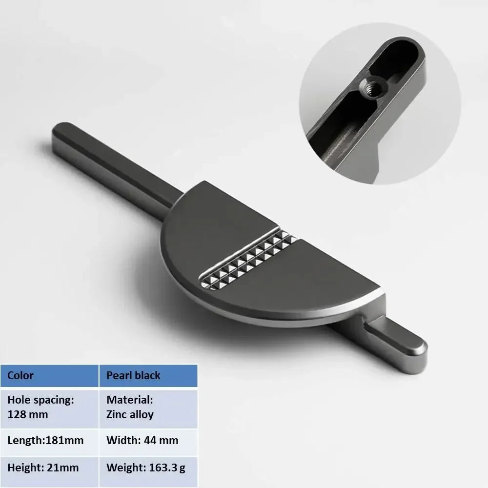 Semi-Circular Zinc Alloy Cabinet Pull – Gold, Black & Silver | Modern Handle