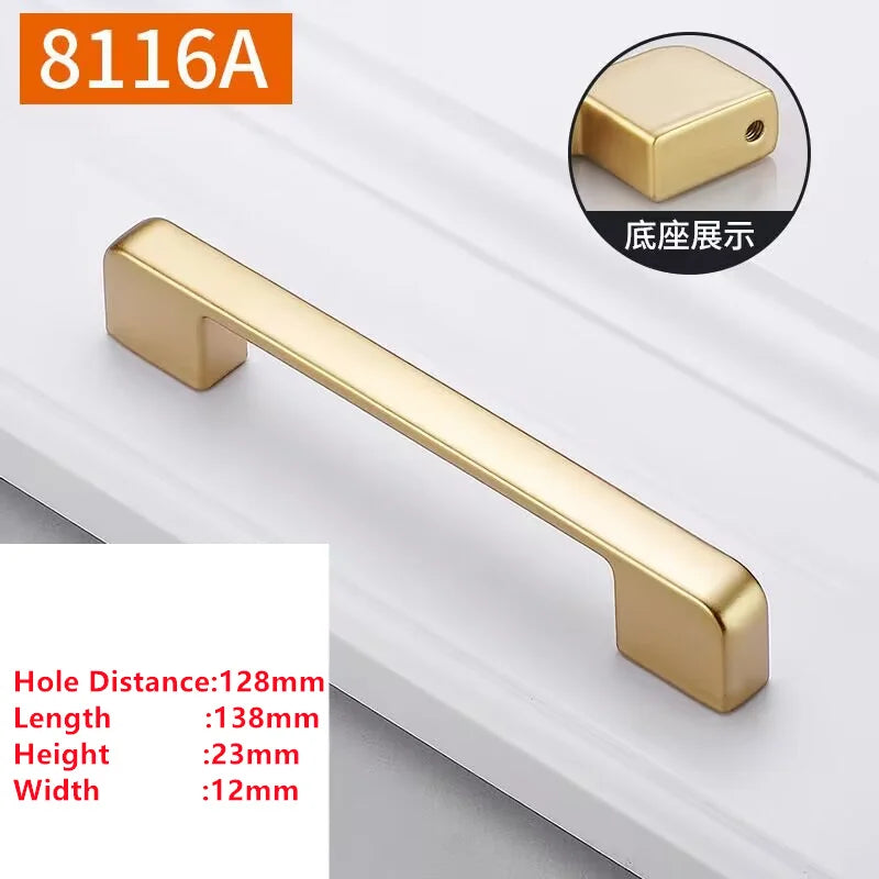Golden Cabinet Knob & Drawer Pull – Zinc Alloy Simplicity Hardware | Kitchen & Furniture