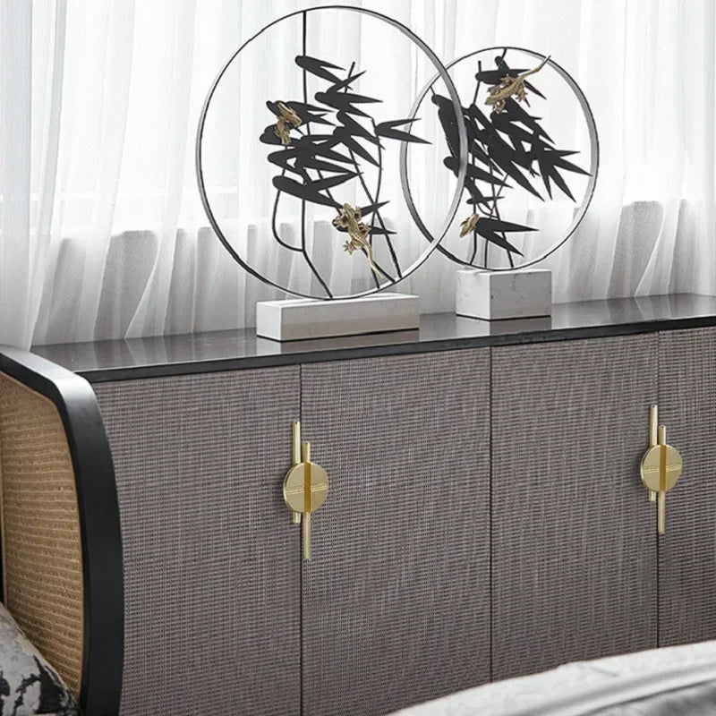 Semi-Circular Zinc Alloy Cabinet Pull – Gold, Black & Silver | Modern Handle