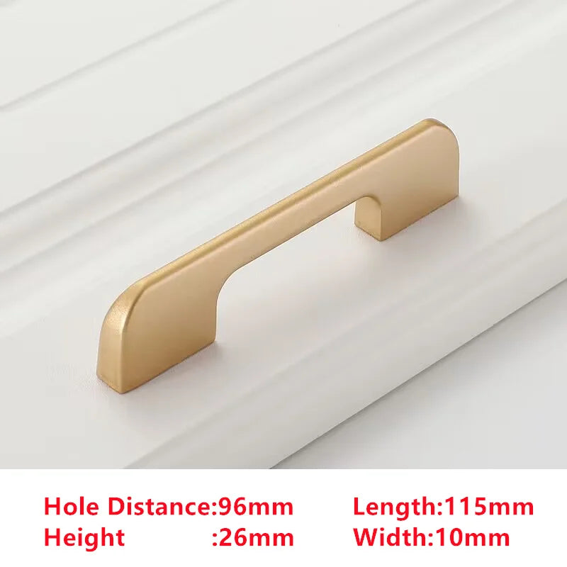 Pearl Gold Cabinet Handle – Zinc Alloy Knob & Drawer Pull | Kitchen Hardware