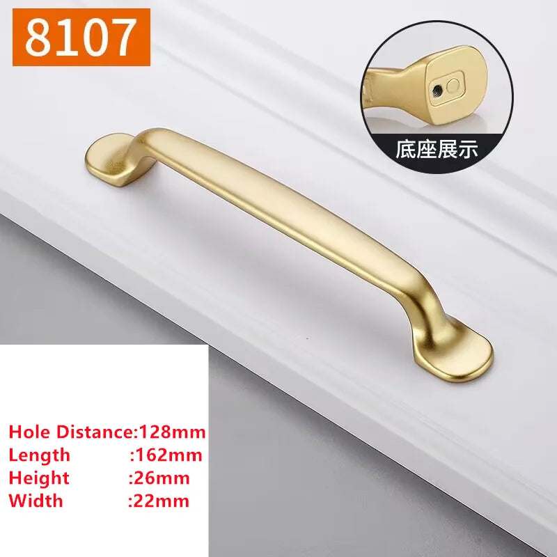 Pearl Gold Cabinet Handle – Zinc Alloy Knob & Drawer Pull | Kitchen Hardware