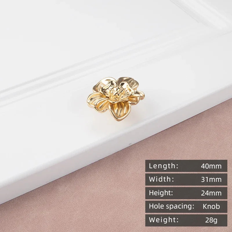 Modern Zinc Alloy Cabinet Handle – Gold Knob & Drawer Pull | European Light Luxury