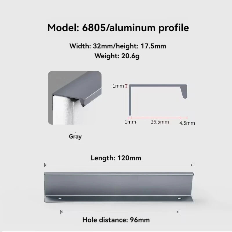 Concealed Cabinet Handle – Invisible Drawer Pull | Minimalist Kitchen & Furniture