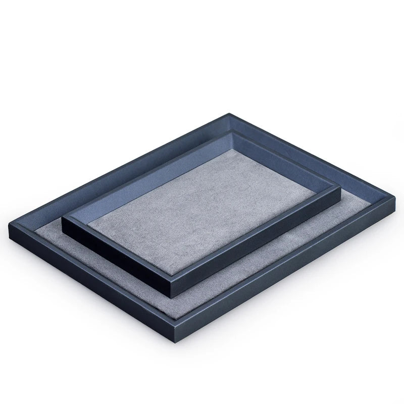 PU Leather Jewellery Display Tray – Necklace, Bracelet, Ring & Watch Organiser