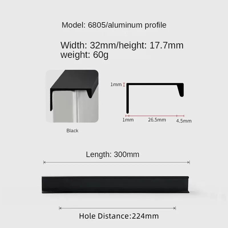 Concealed Cabinet Handle – Invisible Drawer Pull | Minimalist Kitchen & Furniture