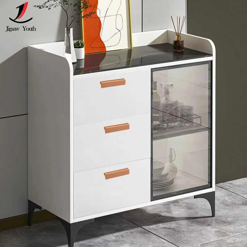 Extended Aluminium Alloy Cabinet Handle – Minimalist Black Drawer & Closet Pull