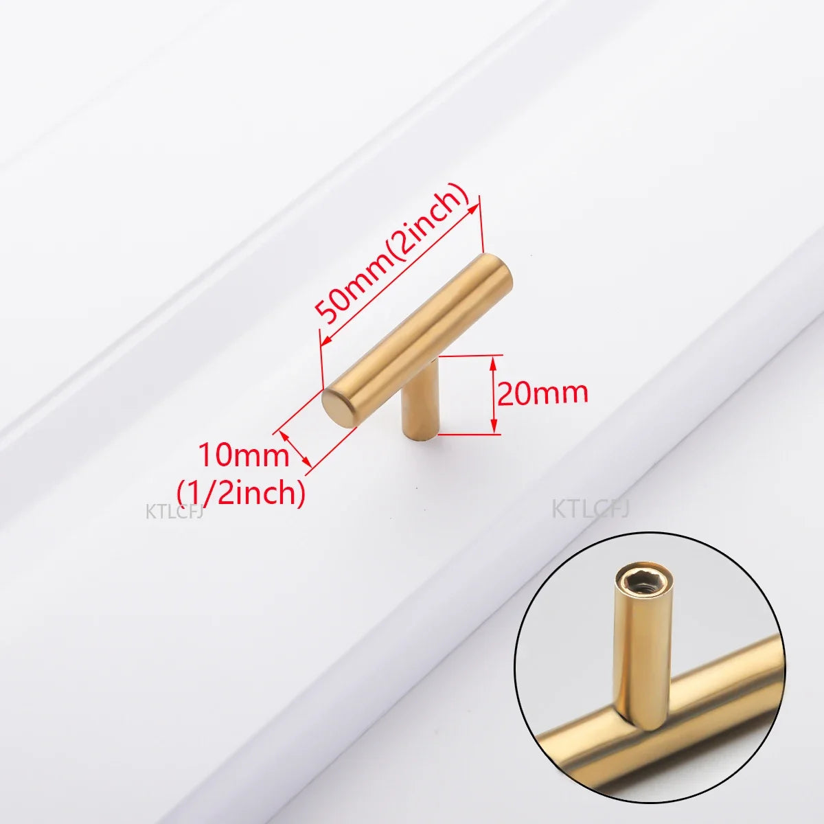 Cylindrical Metal Cabinet Handle – Silver, Black & Gold Modern Kitchen Pull