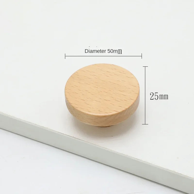 Bow-Shaped Wooden Cabinet Handle – Beech & Black Walnut Drawer Pull | Wardrobe