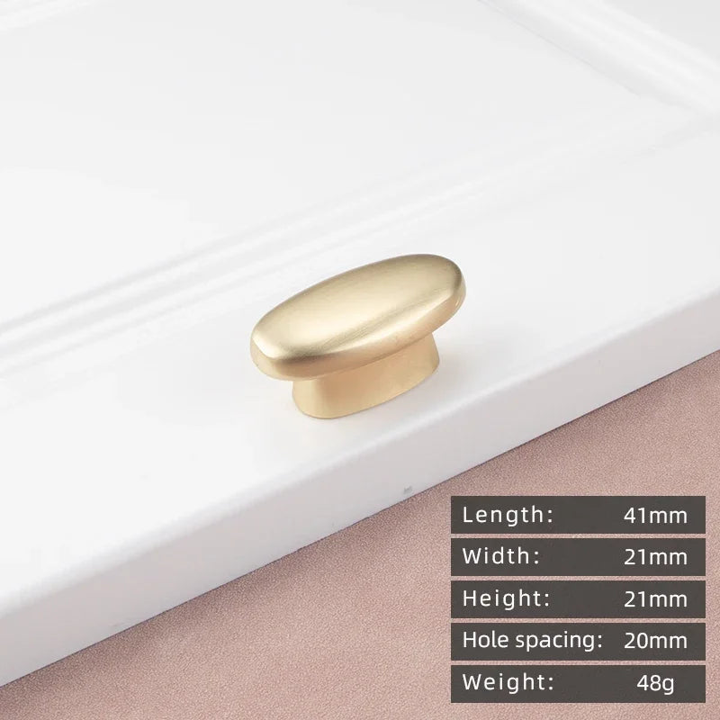 Modern Zinc Alloy Cabinet Handle – Gold Knob & Drawer Pull | European Light Luxury
