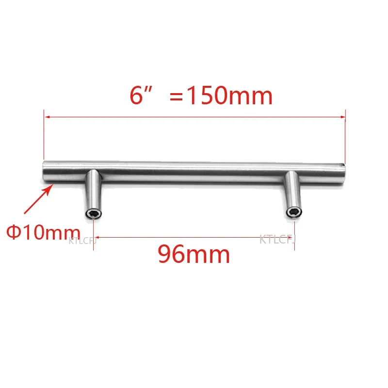 Cylindrical Metal Cabinet Handle – Silver, Black & Gold Modern Kitchen Pull