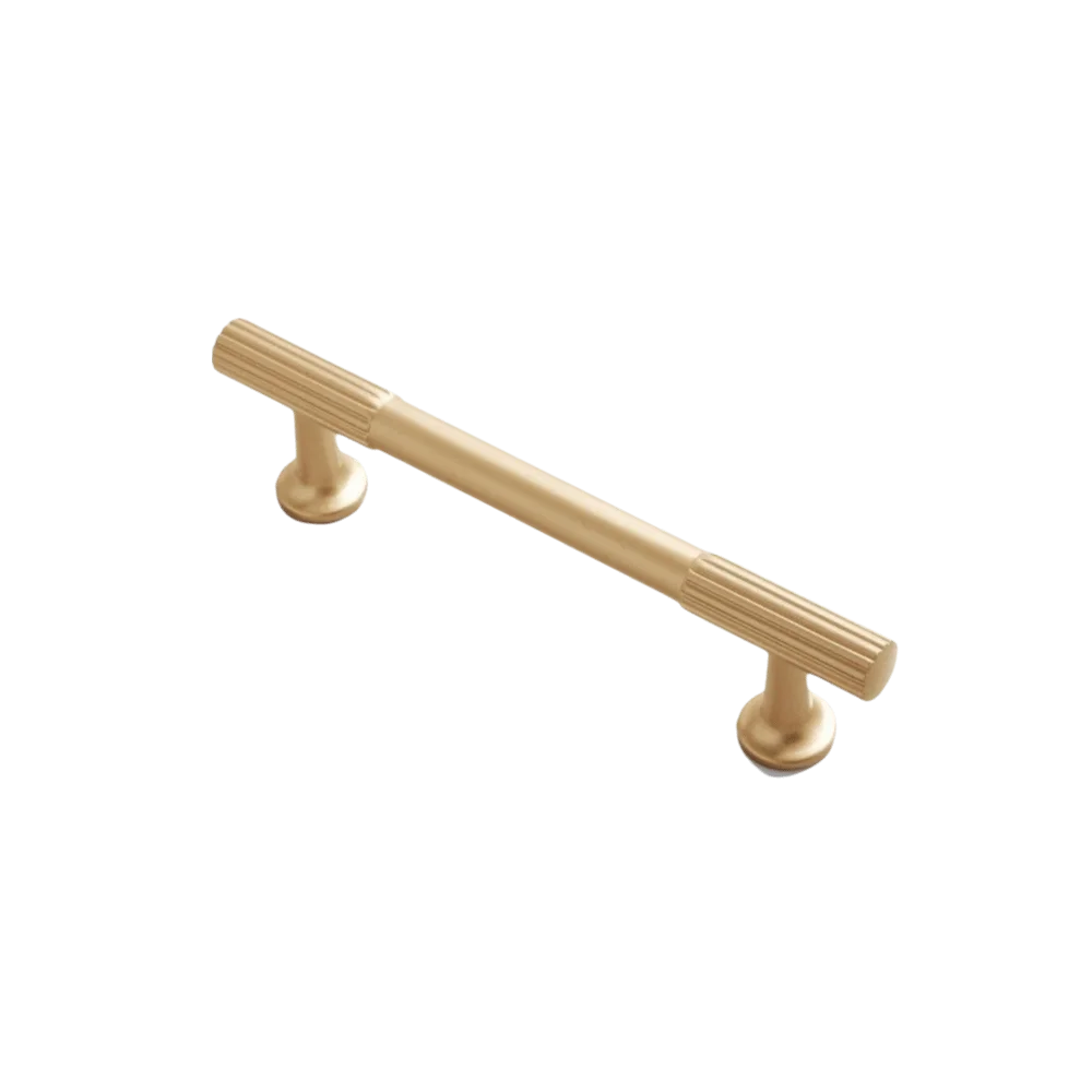 Nordic Brass Cabinet Handle – Gold Bar Pull & Minimalist Drawer Knob | Kitchen
