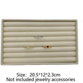 Stackable Velvet Jewellery Display Tray – Ring, Earring & Necklace Organiser Box