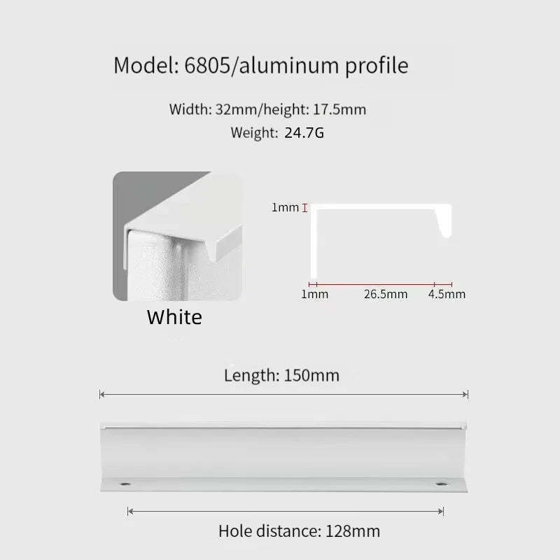 Concealed Cabinet Handle – Invisible Drawer Pull | Minimalist Kitchen & Furniture