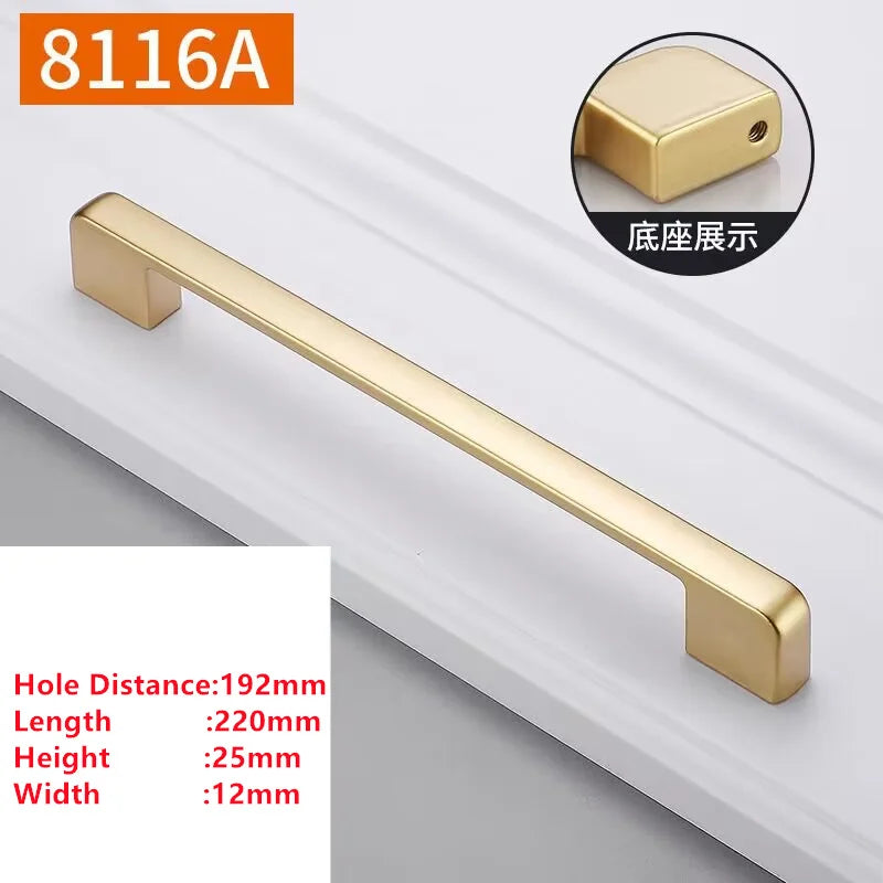 Golden Cabinet Knob & Drawer Pull – Zinc Alloy Simplicity Hardware | Kitchen & Furniture