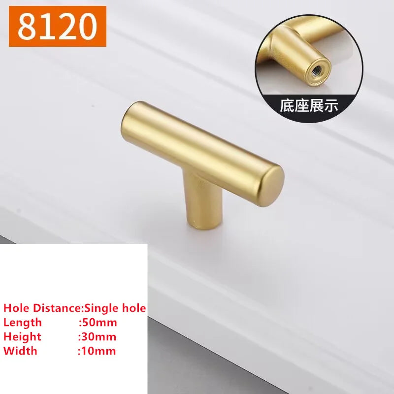 Pearl Gold Cabinet Handle – Zinc Alloy Knob & Drawer Pull | Kitchen Hardware