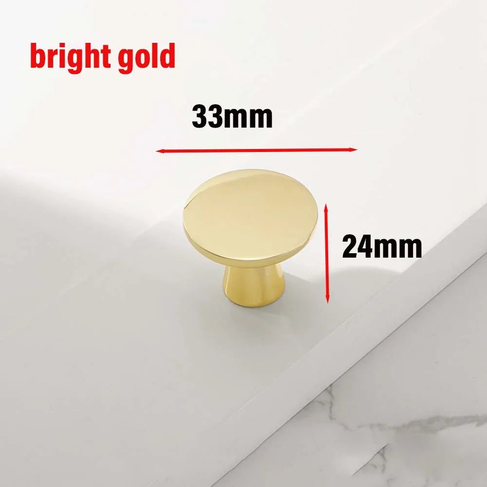 European Zinc Alloy Cabinet Handle – Brushed Copper, Pearl Grey & Gold