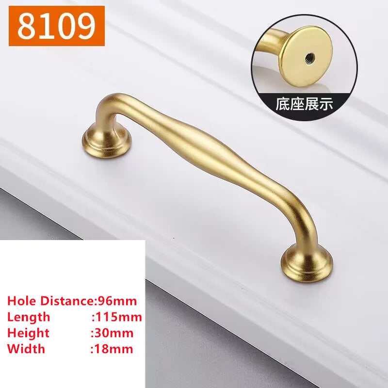 Pearl Gold Aluminium Cabinet Handle – Modern Bar Pull | Kitchen & Furniture