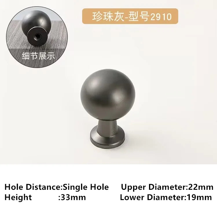 Single-Hole Zinc Alloy Cabinet Knob – Brushed Gold & Antique Copper | Modern Design