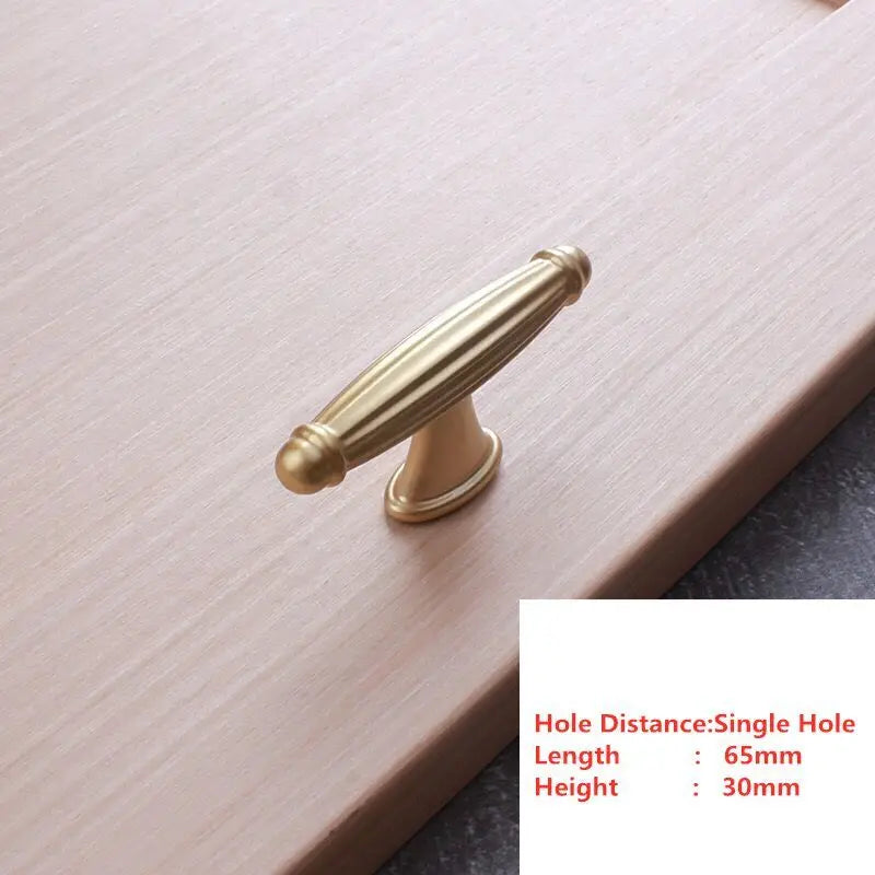 Golden Simplicity Cabinet Knob – Zinc Alloy Drawer Pull | Kitchen & Furniture Hardware