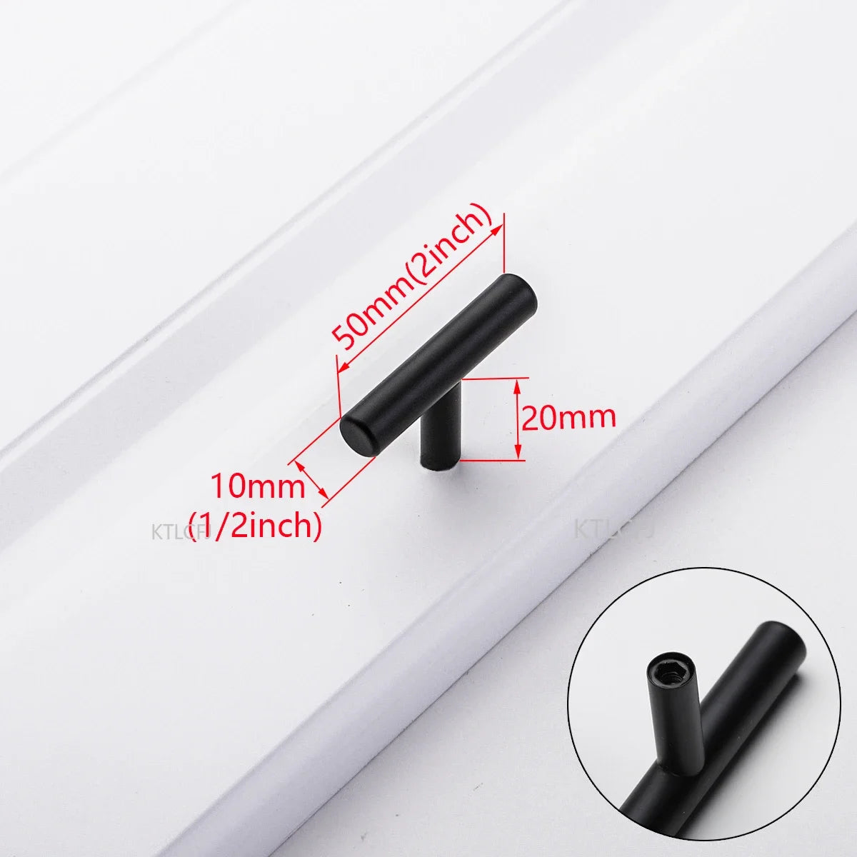 Cylindrical Metal Cabinet Handle – Silver, Black & Gold Modern Kitchen Pull