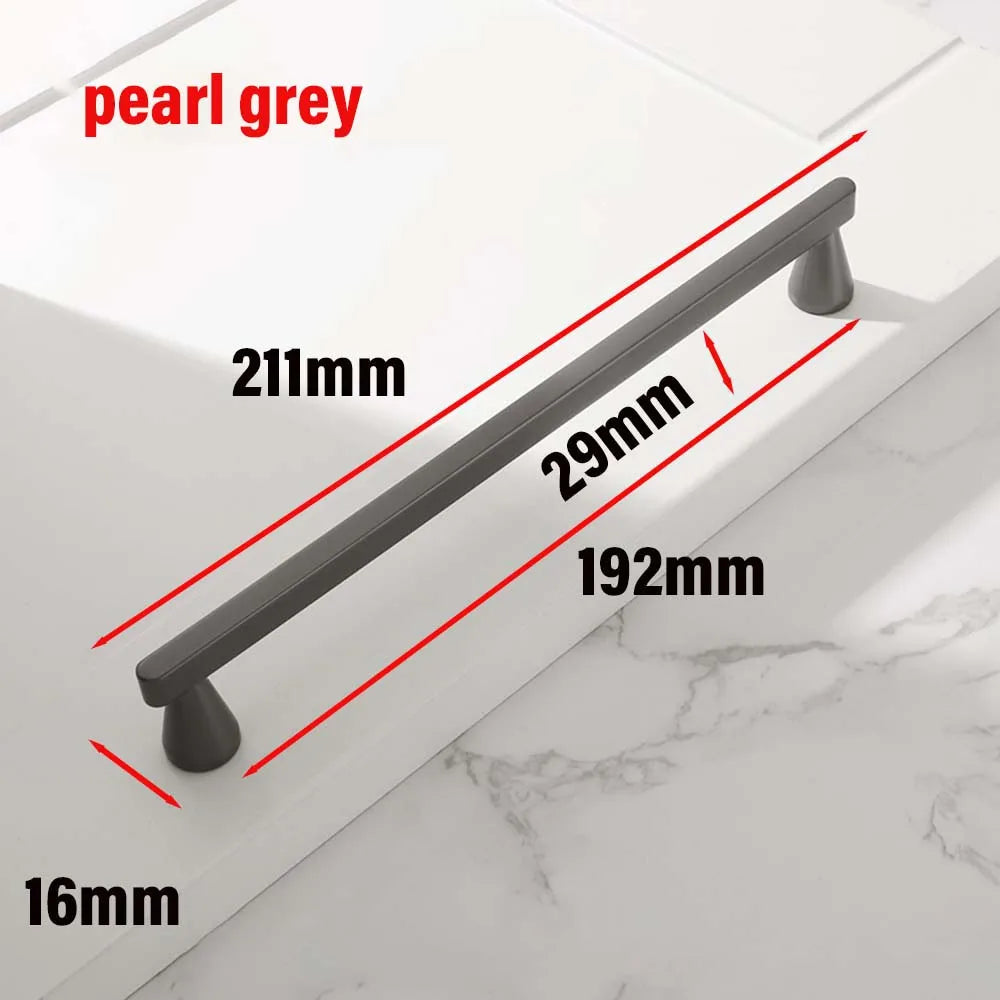 European Zinc Alloy Cabinet Handle – Brushed Copper, Pearl Grey & Gold