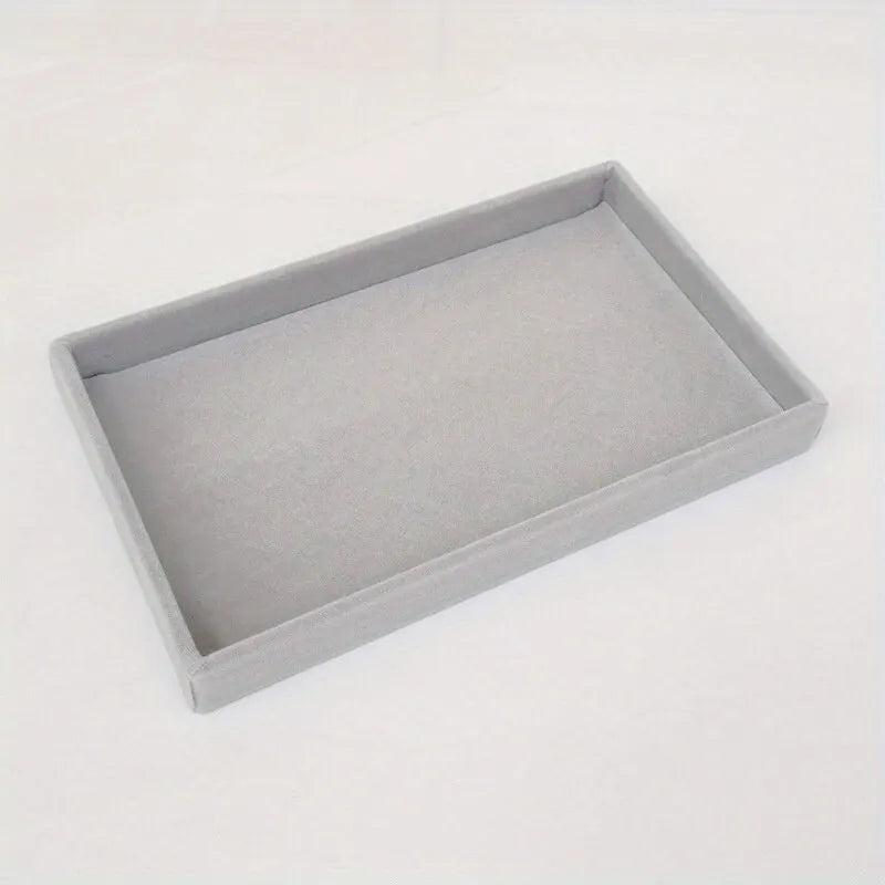 Velvet Jewellery Display Tray – Ring, Earring & Necklace Organiser Storage Box