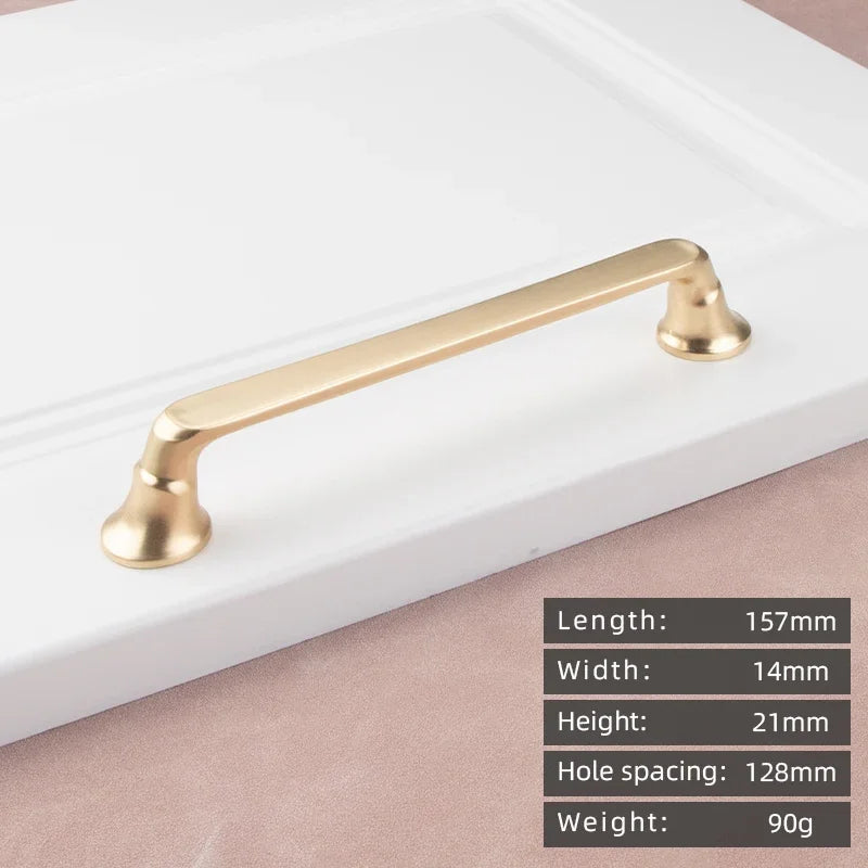 Modern Zinc Alloy Cabinet Handle – Gold Knob & Drawer Pull | European Light Luxury