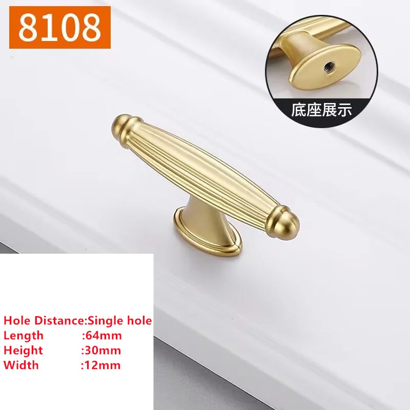 Pearl Gold Aluminium Cabinet Handle – Modern Bar Pull | Kitchen & Furniture