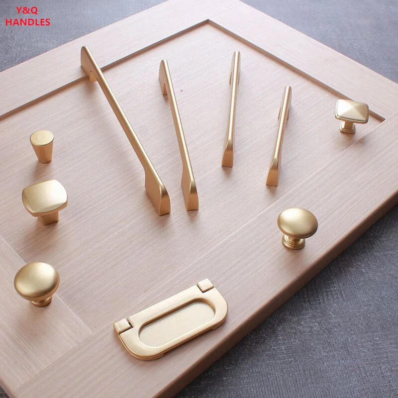 Golden Simplicity Cabinet Knob – Zinc Alloy Drawer Pull | Kitchen & Furniture Hardware