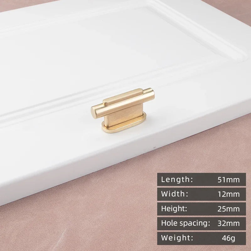 Modern Zinc Alloy Cabinet Handle – Gold Knob & Drawer Pull | European Light Luxury