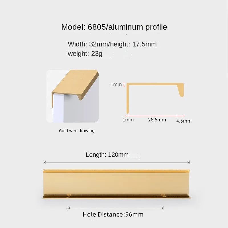 Concealed Cabinet Handle – Invisible Drawer Pull | Minimalist Kitchen & Furniture
