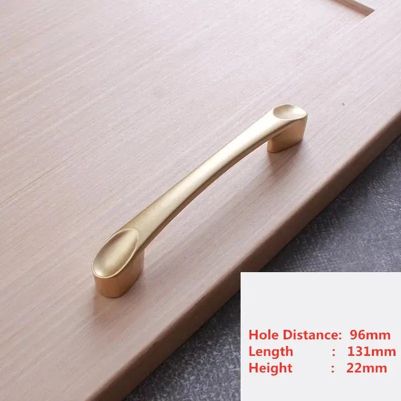 Golden Simplicity Cabinet Knob – Zinc Alloy Drawer Pull | Kitchen & Furniture Hardware