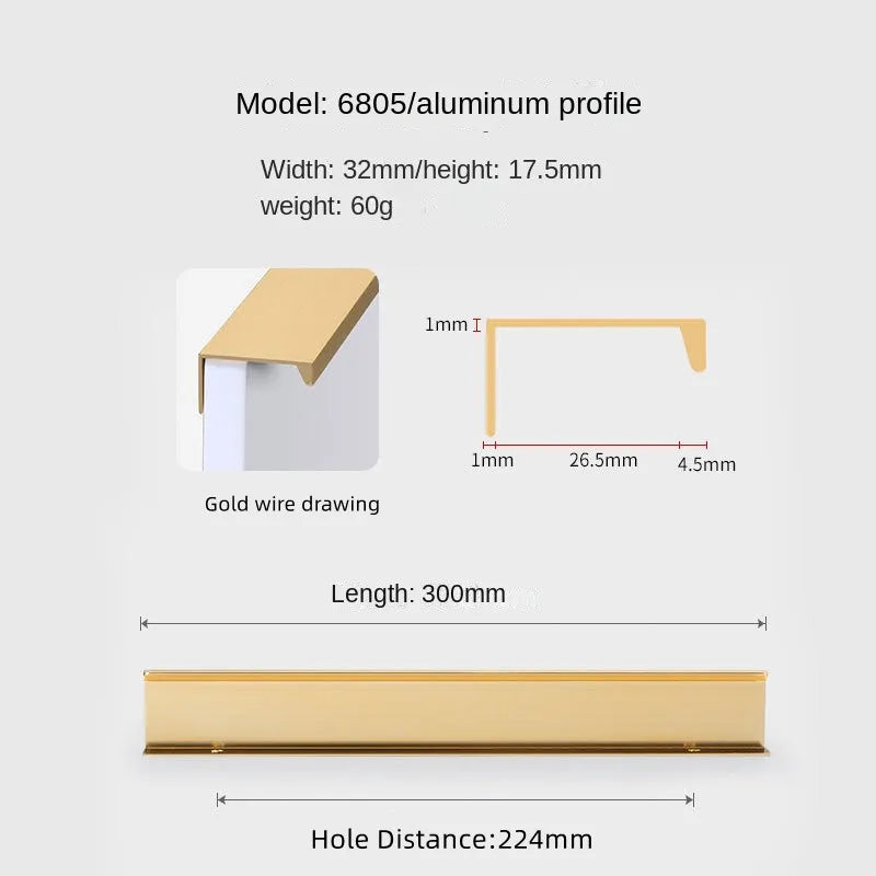 Concealed Cabinet Handle – Invisible Drawer Pull | Minimalist Kitchen & Furniture