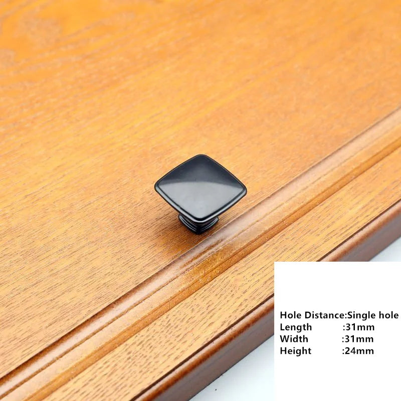 Classic Cabinet Knob – Black, White & Gold Drawer Pull | Kitchen & Furniture Hardware