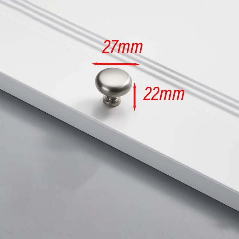 Matte Brushed Nickel Cabinet Handle – Modern Zinc Alloy Drawer Pull