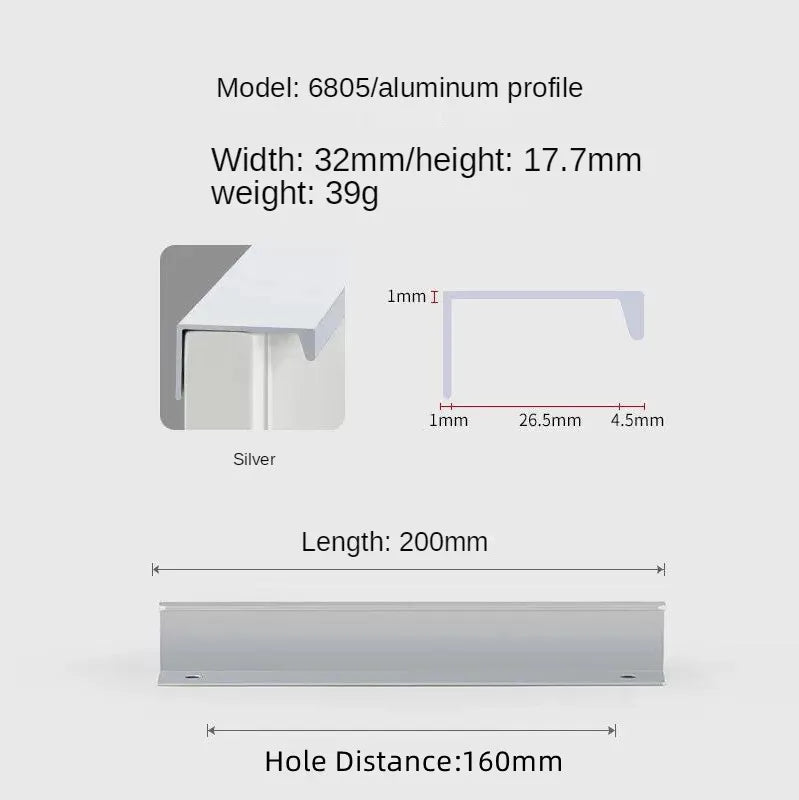Concealed Cabinet Handle – Invisible Drawer Pull | Minimalist Kitchen & Furniture