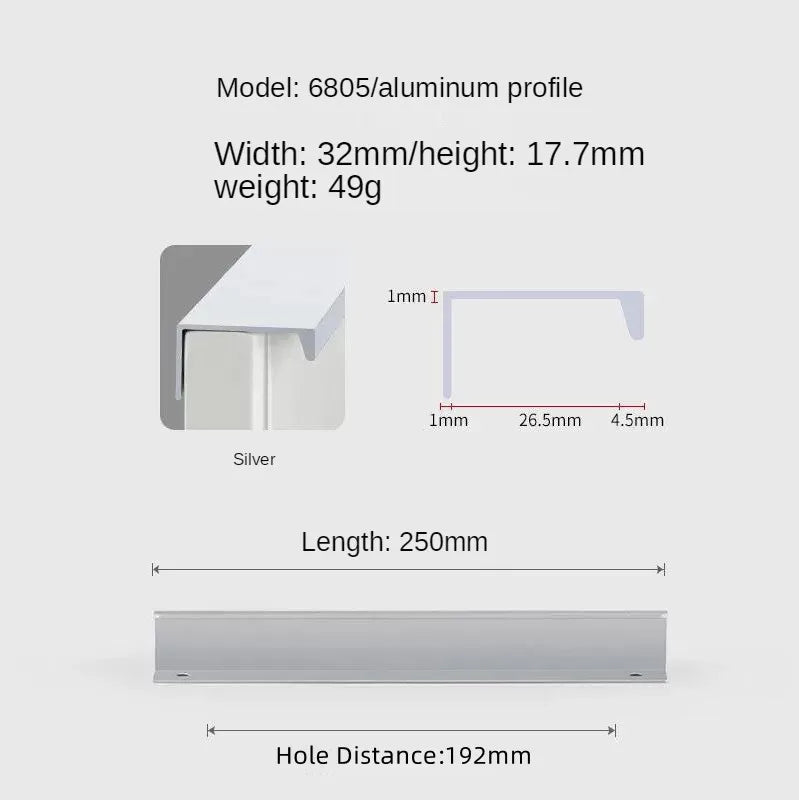 Concealed Cabinet Handle – Invisible Drawer Pull | Minimalist Kitchen & Furniture