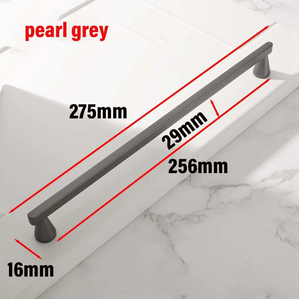 European Zinc Alloy Cabinet Handle – Brushed Copper, Pearl Grey & Gold