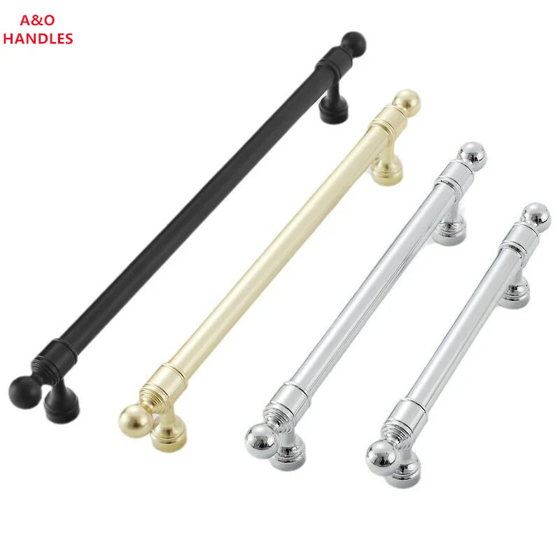 Gold & Silver European Cabinet Handle – Bar Pull Drawer Knob | Furniture Hardware