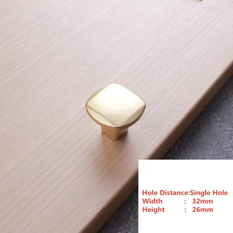 Golden Simplicity Cabinet Knob – Zinc Alloy Drawer Pull | Kitchen & Furniture Hardware