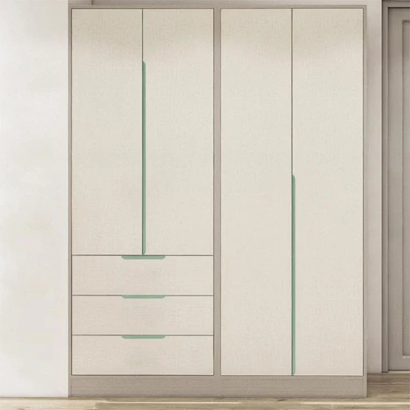 Hidden Cabinet Handle – No-Drill Cashmere Grey Minimalist Wardrobe Door Pull
