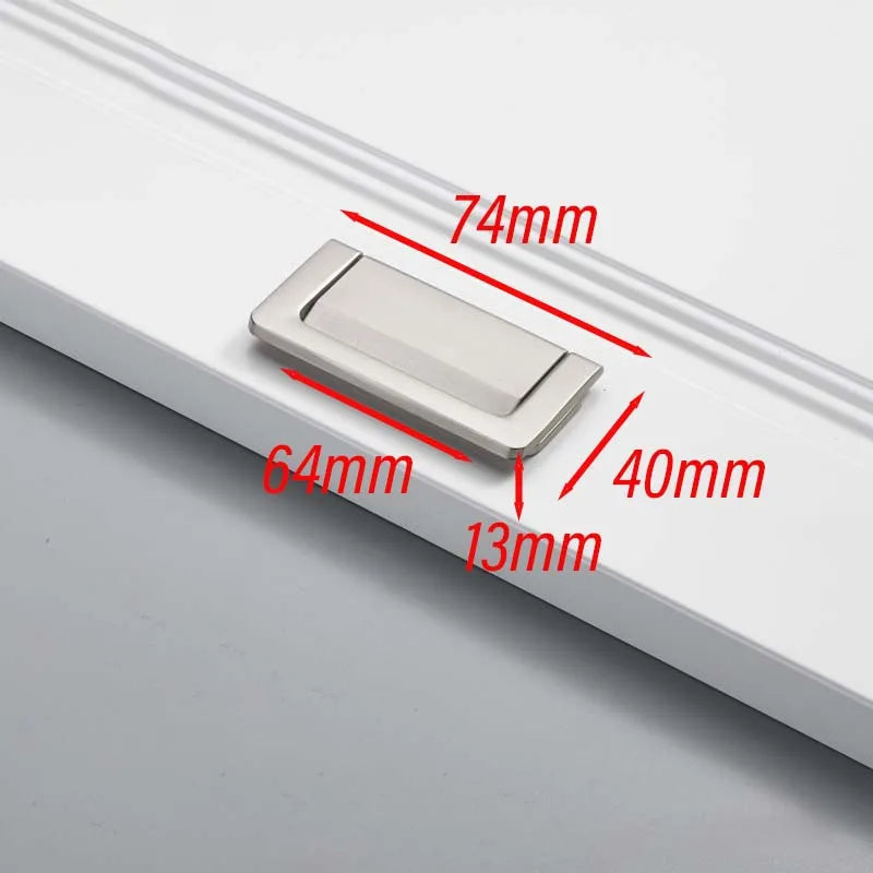 Matte Brushed Nickel Cabinet Handle – Modern Zinc Alloy Drawer Pull