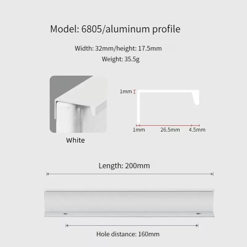Concealed Cabinet Handle – Invisible Drawer Pull | Minimalist Kitchen & Furniture